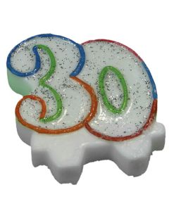 CANDELINE 30 MULTICOLOR GLITTER