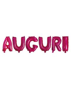 SCRITTA AUGURI FUXIA