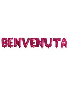 SCRITTA BENVENUTA FUXIA