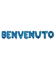 SCRITTA BENVENUTO BLU