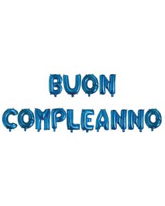 SCRITTA BUON COMPLEANNO BLU
