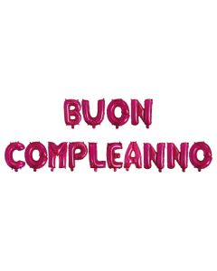 SCRITTA BUON COMPLEANNO FUXIA