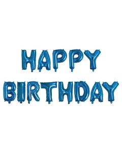 SCRITTA HAPPY BIRTHDAY BLU