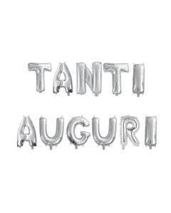 SCRITTA TANTI AUGURI ARGENTO