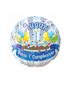 PALLONCINO 1° COMPLEANNO BAMBINO PZ.1