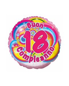 PALLONCINO 18° COMPLEANNO GIRL PZ.1
