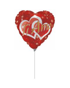 PALLONCINI TI AMO GLITTER HEART PZ.10