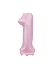 Palloncino 1 Rosa Baby Satinato Pz.1
