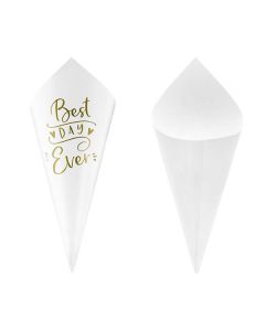 Cono Matrimonio Best Day Ever Pz.10