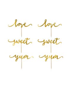 Decorazione Per Torta Sweet Love Pz.6