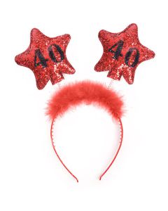 CERCHIETTO STELLE ROSSE 40 ANNI PZ.1