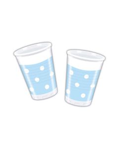BICCHIERI AZZURRI POIS PZ.10