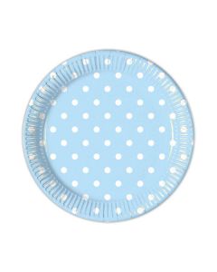 PIATTINI AZZURRI POIS PZ.10