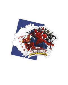 INVITI SPIDERMAN WEB WARRIORS PZ.6