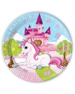 PIATTI UNICORNO CASTELLO PZ.8