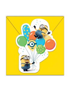 INVITI MINIONS BALLOONS PZ.6