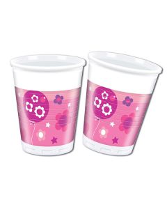 BICCHIERI COMPLEANNO BAMBINA PZ.8