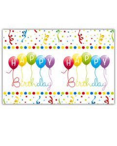 Tovaglia Happy Birthday Streamers Pz.1 Cm.120x180