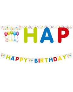 Festone Happy Birthday Streamers Pz.1