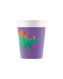 Bicchieri Dinosauro Compostabile Pz.8 200ml - Compostabile