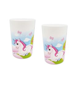Bicchiere unicorno riutilizzabile pz.1