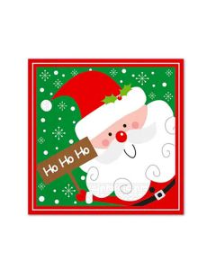 Tovaglioli Santa Claus Ho Ho Ho Pz.20