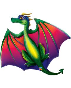 Palloncino Mitico Drago Pz.1 Mylar Sagomato 45"/cm.114