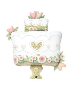 PALLONCINO TORTA MATRIMONIO GLITTER PZ.1