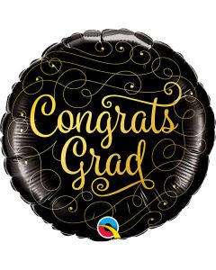 Palloncino Laurea Gold Pz.1 Mylar Tondo 18" Cm.45