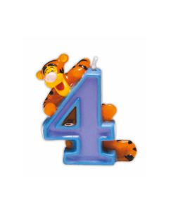 CANDELINA WINNIE POOH TIGRO N.4 PZ.1