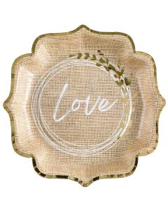 Piatti Matrimonio Love Pz.10