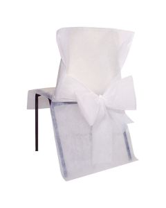 Coprisedia Bianco Con Fiocco Pz.10