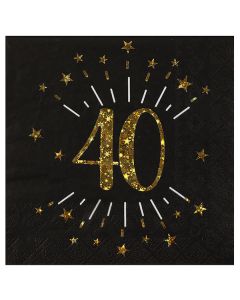 Tovaglioli 40 Anni Pz.10