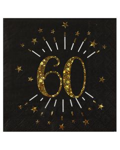 Tovaglioli 60 Anni Pz.10