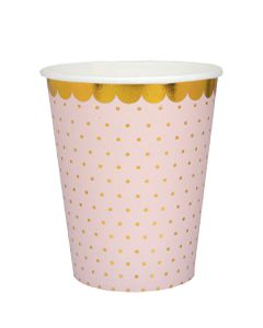 Bicchieri Rosa E Oro Pz.10