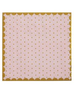 Tovaglioli Rosa E Oro Pz.20