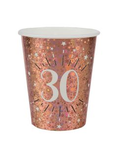Bicchieri 30 Anni Rose Gold Pz.10