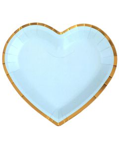 Piatto Cuore Azzurro Pz.10