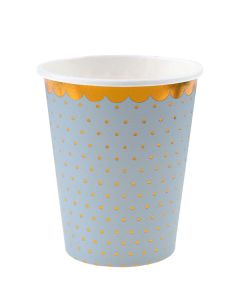 Bicchieri Azzurro E Oro Pz.10