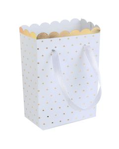 Bag Portaconfetti Bianco E Oro Pz.6