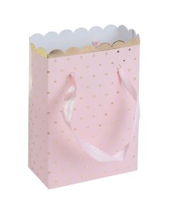 Bag Portaconfetti Rosa E Oro Pz.6