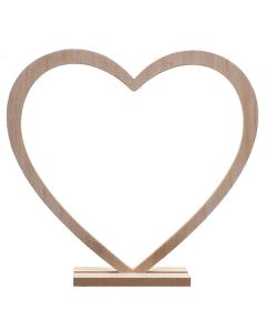 Decorazione Tavola Cuore Legno Pz.1