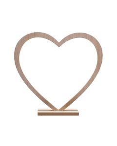 Decorazione Tavola Cuore Legno Pz.1