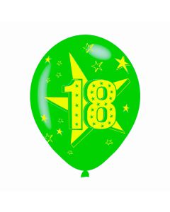PALLONCINO 18 ANNI STELLE (12") PZ.100