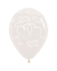 PALLONCINO CUORE INCROCIATO 12" PZ.100