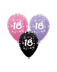 PALLONCINO 18 ANNI STARS (12") PZ.100