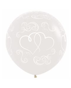 Palloncino cuore incrociato (24") pz.3