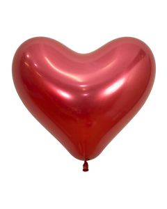 Palloncino cuore rosso reflex 14" pz.12