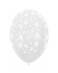 PALLONCINO VIVA GLI SPOSI (5") PZ.100