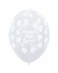 PALLONCINO AUGURI AGLI SPOSI (5") PZ.100